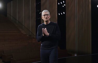 Tim Cook podium oktober 2020