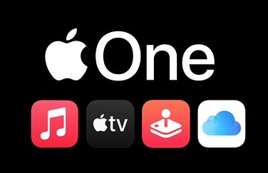 Apple One: diensten en logo.