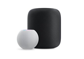 HomePod vs HomePod mini.