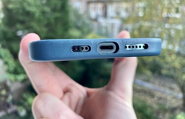 Apple Leren hoes voor iPhone 12 Pro Max onderkant