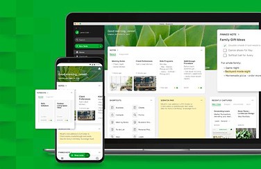 Evernote Home met widgets