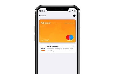Rabobank Apple Pay-kaart voor gezamenlijke rekening.