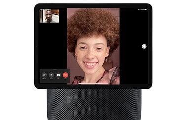 HomePod met scherm (iPad) en FaceTime.