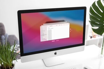 iMac met macOS Big Sur: Time Machine activeren.