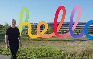 Spring Loaded: Tim Cook met Hello-logo