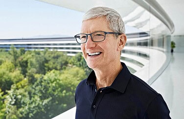 Tim Cook op Apple Park