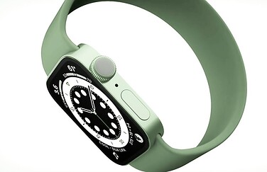 Apple Watch Series 7 in groen