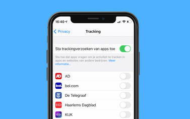 Apptracking instelling met verzoeken.