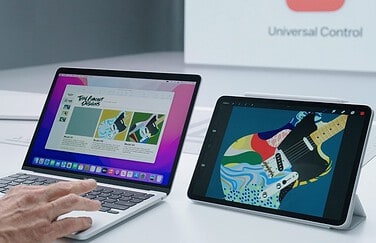 Universal Control op Mac en iPad