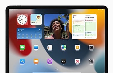 Grote widgets iPadOS 15