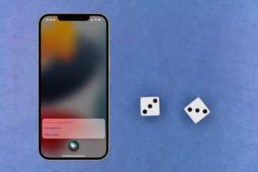 Dobbelstenen gooien met Siri