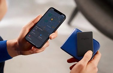 Chipolo CARD Spot portemonnee tracker met Zoek mijn-app.