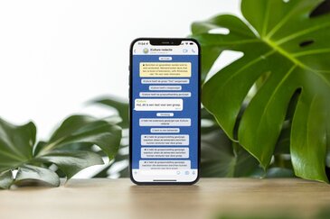WhatsApp groepsgesprek.