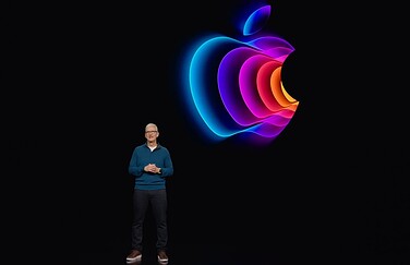 Tim Cook tijdens Peek Performance event