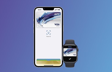 XXImo mobiliteitskaart met Apple Pay.
