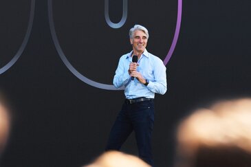 Craig Federighi op WWDC 2022