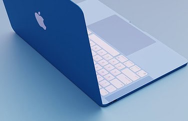 MacBook Air 2022 blauw render