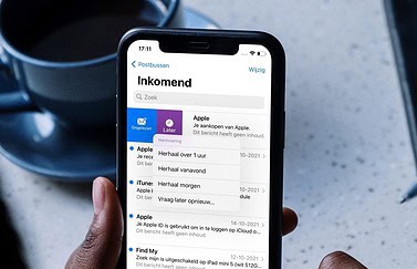 Mail herinnering om hem later te lezen en te beantwoorden