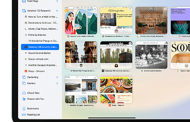 Safari 16 in iPadOS 16: tabgroepen samenwerken.