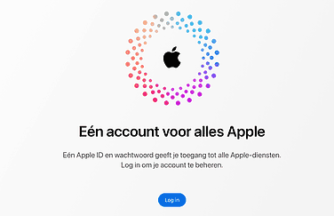 Apple ID wijzigen website