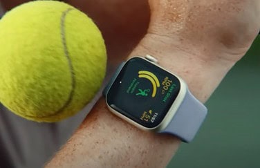 Sportversie Apple Watch met tennisbal