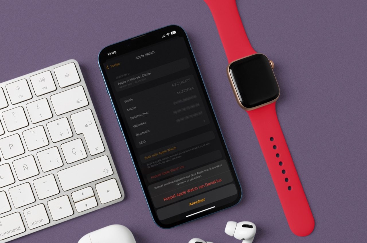 Apple Watch loskoppelen van iPhone