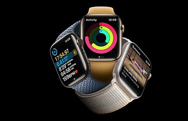 Apple Watch Series 8 in drie kleuren