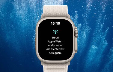 Diepte-app op de Apple Watch Ultra