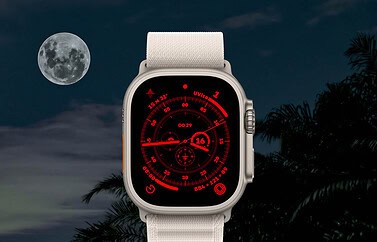 Nachtmodus op Apple Watch Ultra