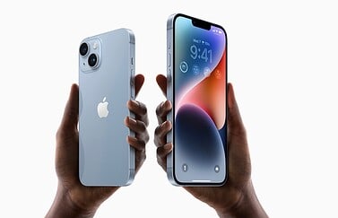 iPhone 14 en iPhone 14 Plus blauw