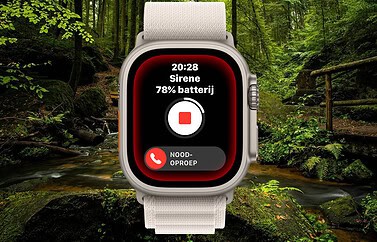 Sirene op Apple Watch Ultra