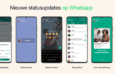 WhatsApp Status update van 2023: nieuwe functies voor Story-functie