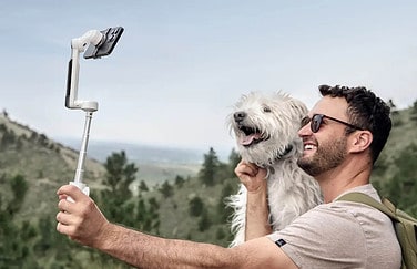 Insta360 Flow selfie met hond