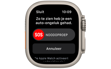 Ongelukdetectie Apple Watch Ultra