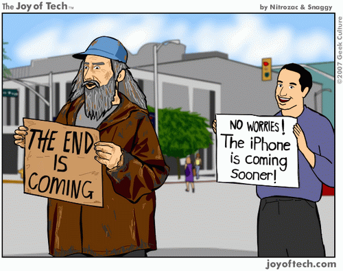 Joy Of Tech Comic about Apple iPhone