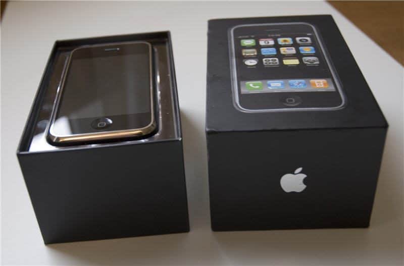 Verpakking van de iPhone 2007
