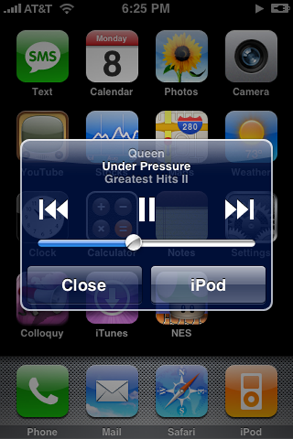 Extra 3rd party iconen onder iPhone firmwareversie 1.1.1