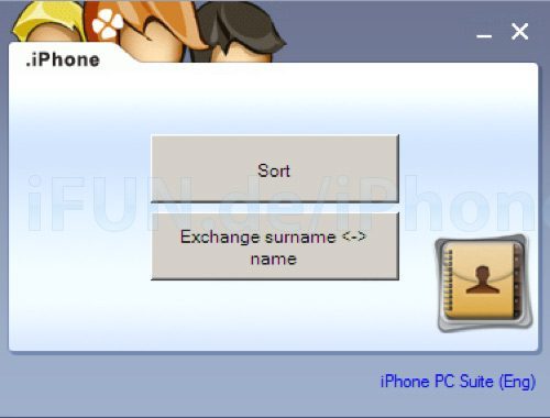 iPhone PC Suite - Adresboekbeheer