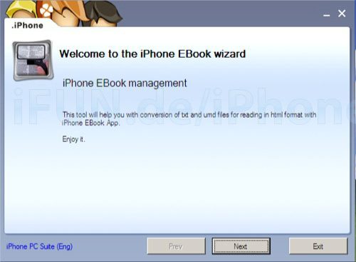 iPhone PC Suite - Ebooks aanmaken