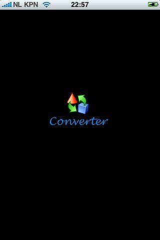 Converter beginscherm
