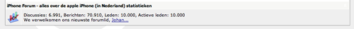 iPhoneclub - 10.000 geregistreerde forumgebruikers