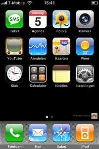 iPhone 2.0 - Nederlands SpringBoard
