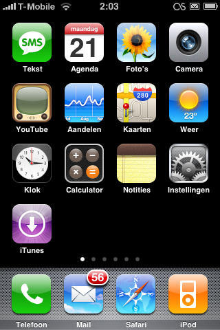 iPhone in Nederlandse taal