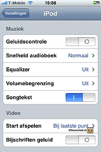 iPhone 2.0 - iPod songteksten