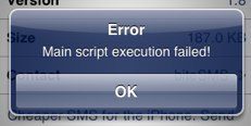 Main Script Execution Failed