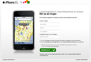 3G iPhone Mobistar België