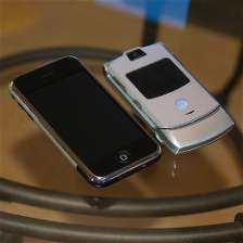 iPhone en Motorola RAZR