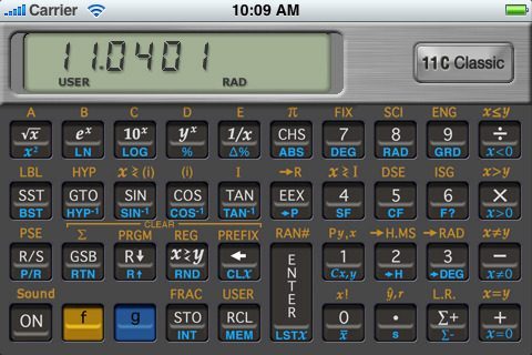 Ondenkbaar Zullen Uitstralen Rekenmachine met veel knopjes: HP 11C Scientific RPN Calculator (App Store)
