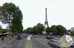 Google Street View in Parijs
