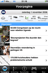 De voorpagina van NU.nl